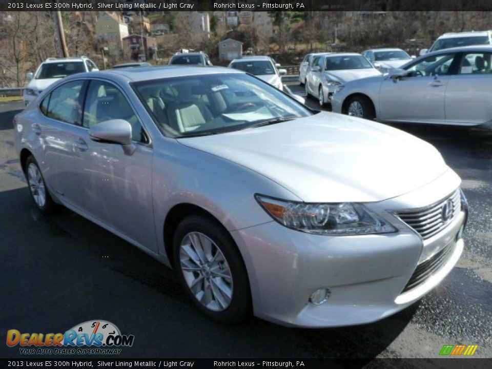 2013 Lexus ES 300h Hybrid Silver Lining Metallic / Light Gray Photo #5