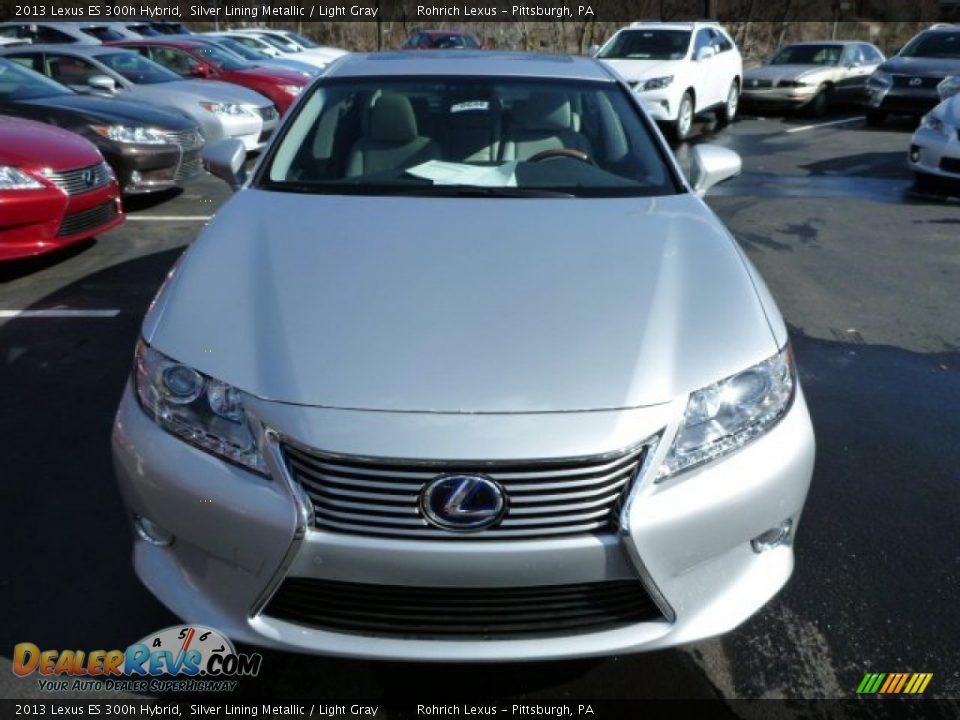 2013 Lexus ES 300h Hybrid Silver Lining Metallic / Light Gray Photo #6