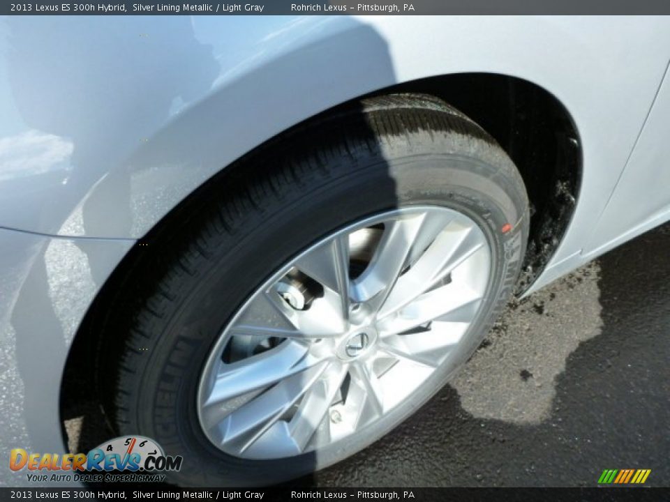 2013 Lexus ES 300h Hybrid Silver Lining Metallic / Light Gray Photo #8