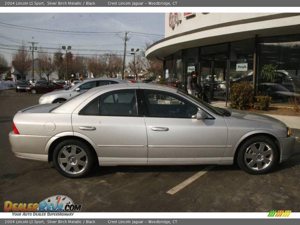 2004 Lincoln LS Sport Silver Birch Metallic / Black Photo #4