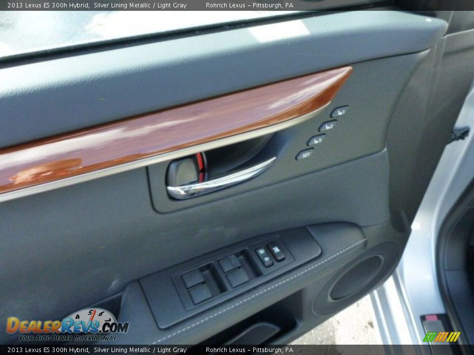 2013 Lexus ES 300h Hybrid Silver Lining Metallic / Light Gray Photo #13