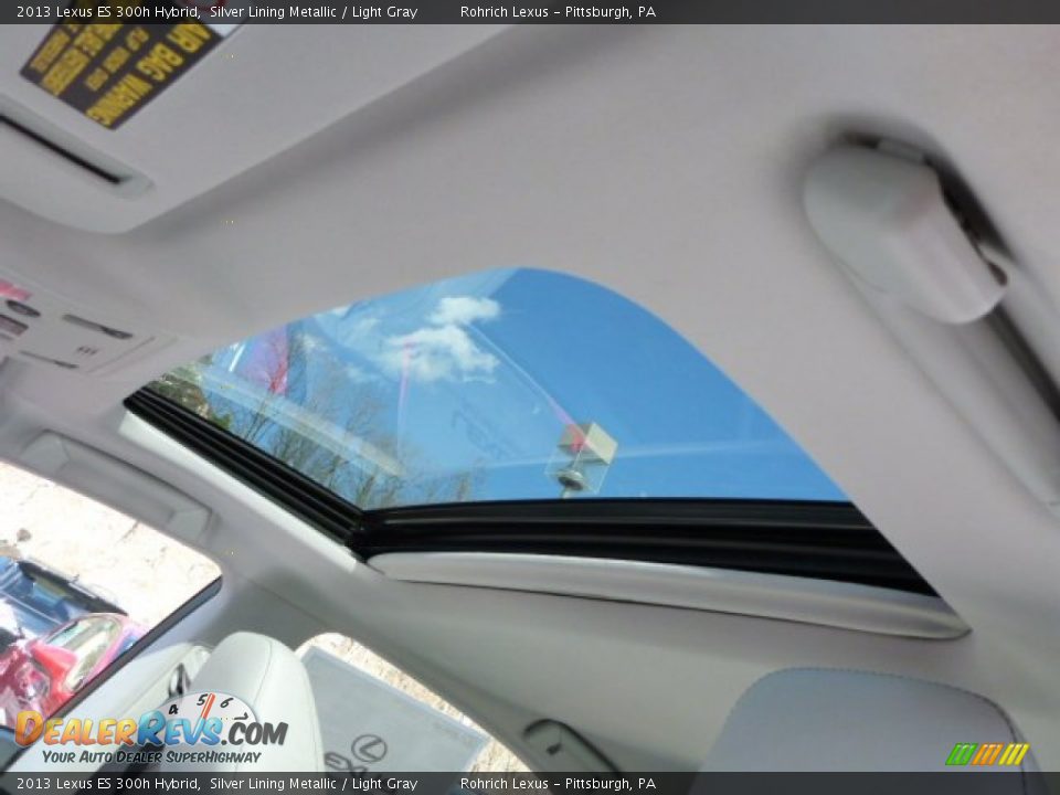 2013 Lexus ES 300h Hybrid Silver Lining Metallic / Light Gray Photo #14