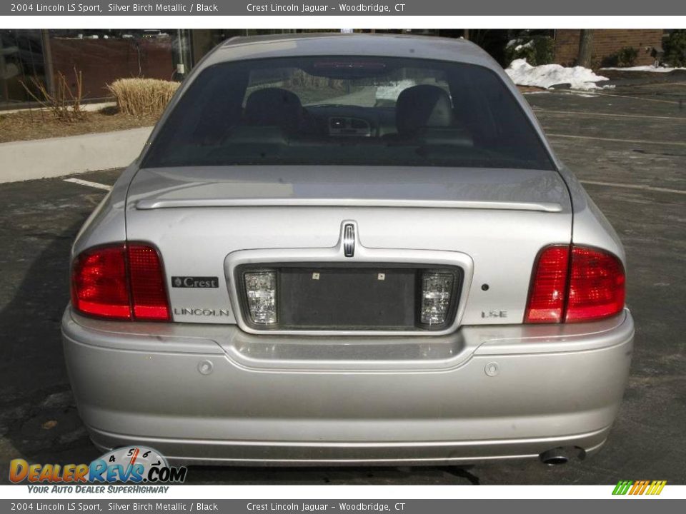 2004 Lincoln LS Sport Silver Birch Metallic / Black Photo #6