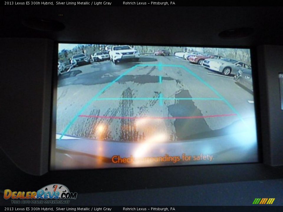 2013 Lexus ES 300h Hybrid Silver Lining Metallic / Light Gray Photo #17