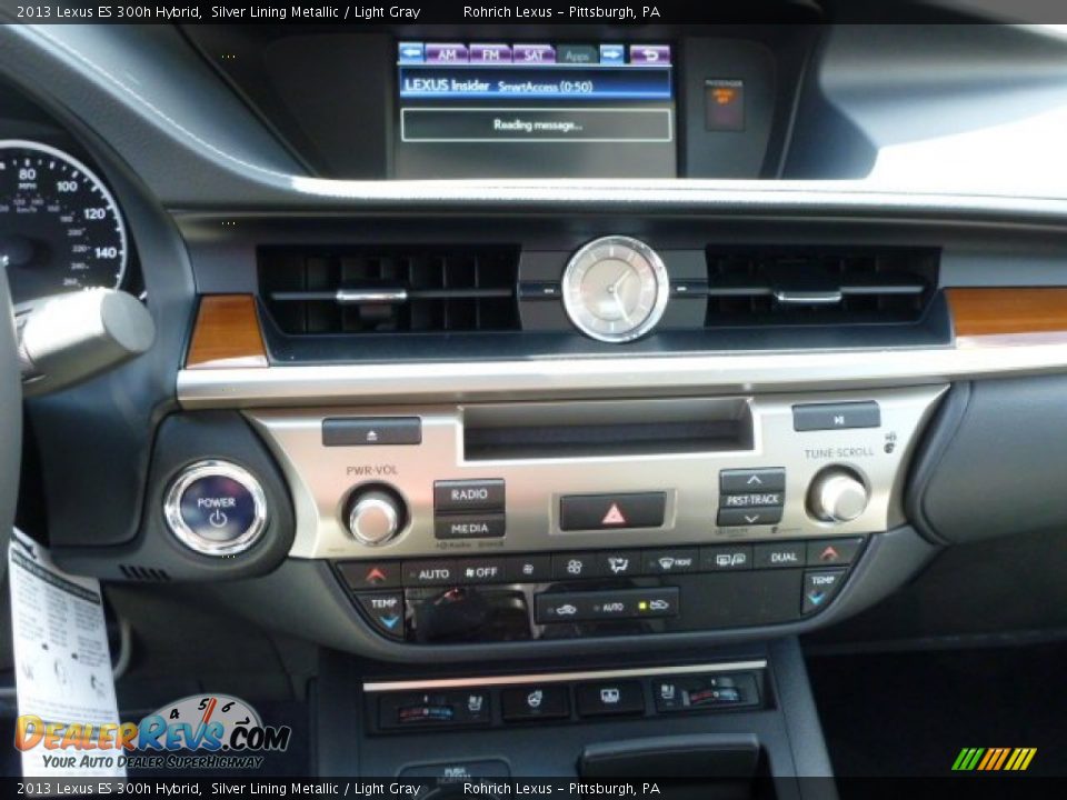 2013 Lexus ES 300h Hybrid Silver Lining Metallic / Light Gray Photo #18