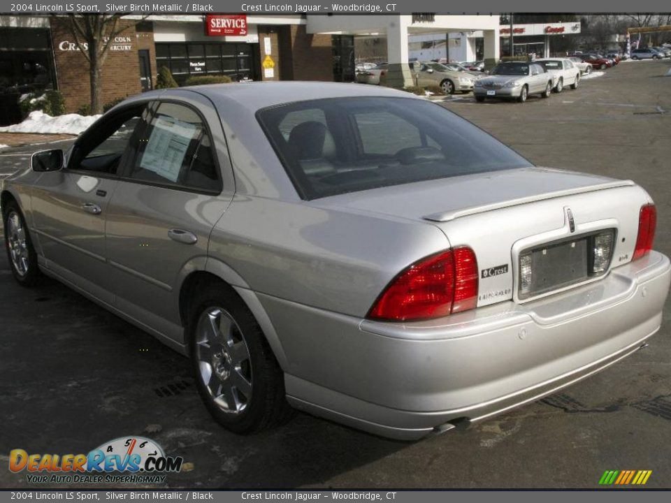 2004 Lincoln LS Sport Silver Birch Metallic / Black Photo #7