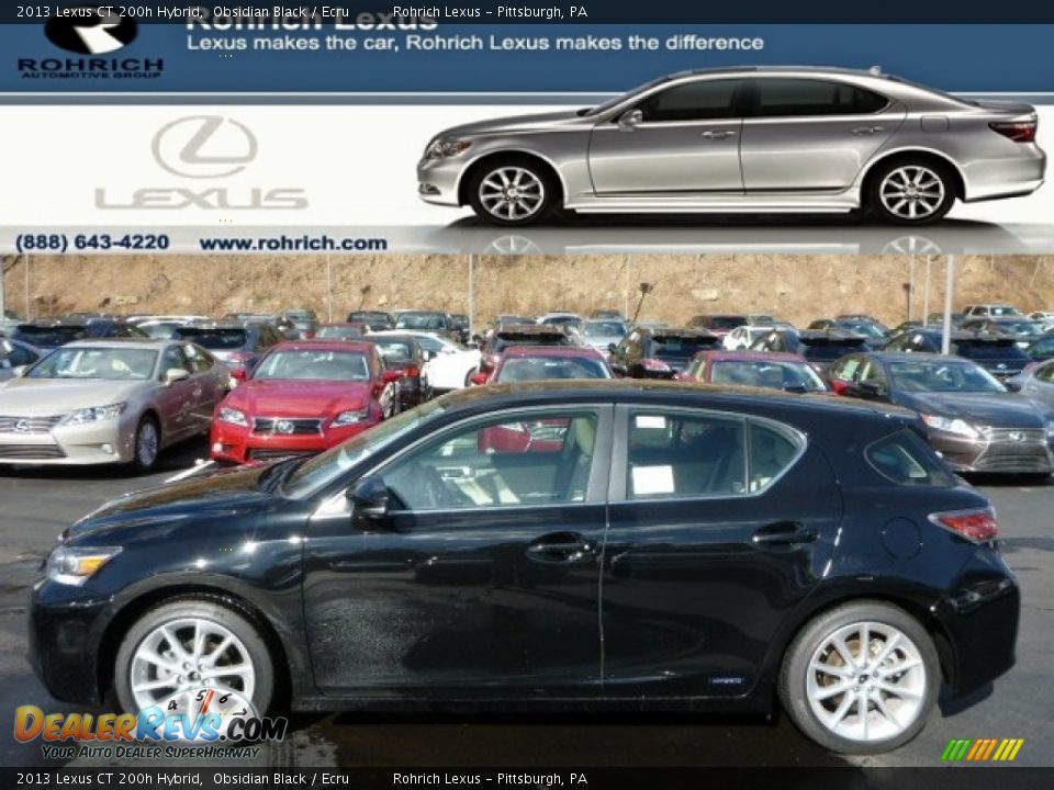 2013 Lexus CT 200h Hybrid Obsidian Black / Ecru Photo #1