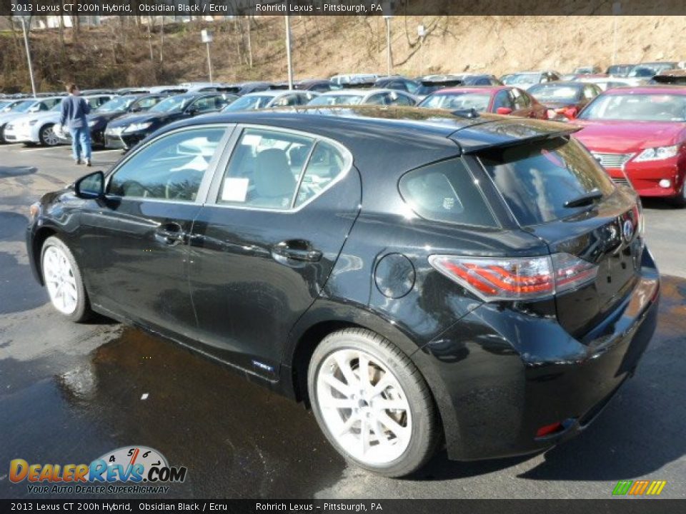2013 Lexus CT 200h Hybrid Obsidian Black / Ecru Photo #2