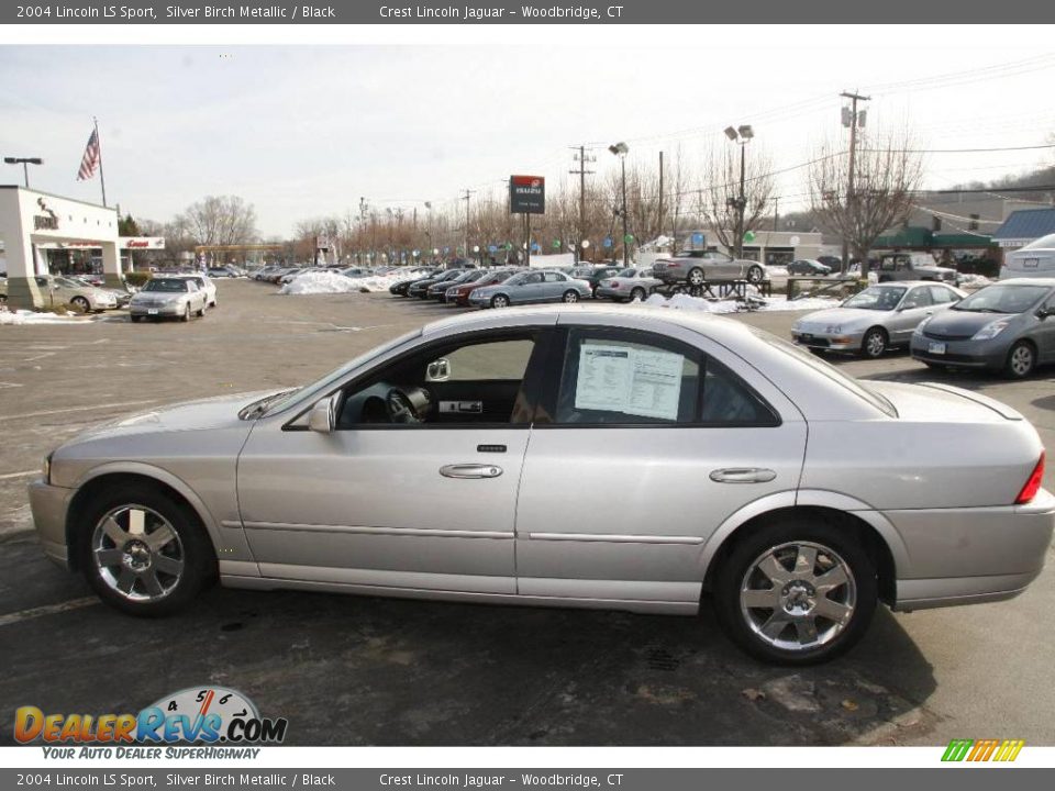 2004 Lincoln LS Sport Silver Birch Metallic / Black Photo #8