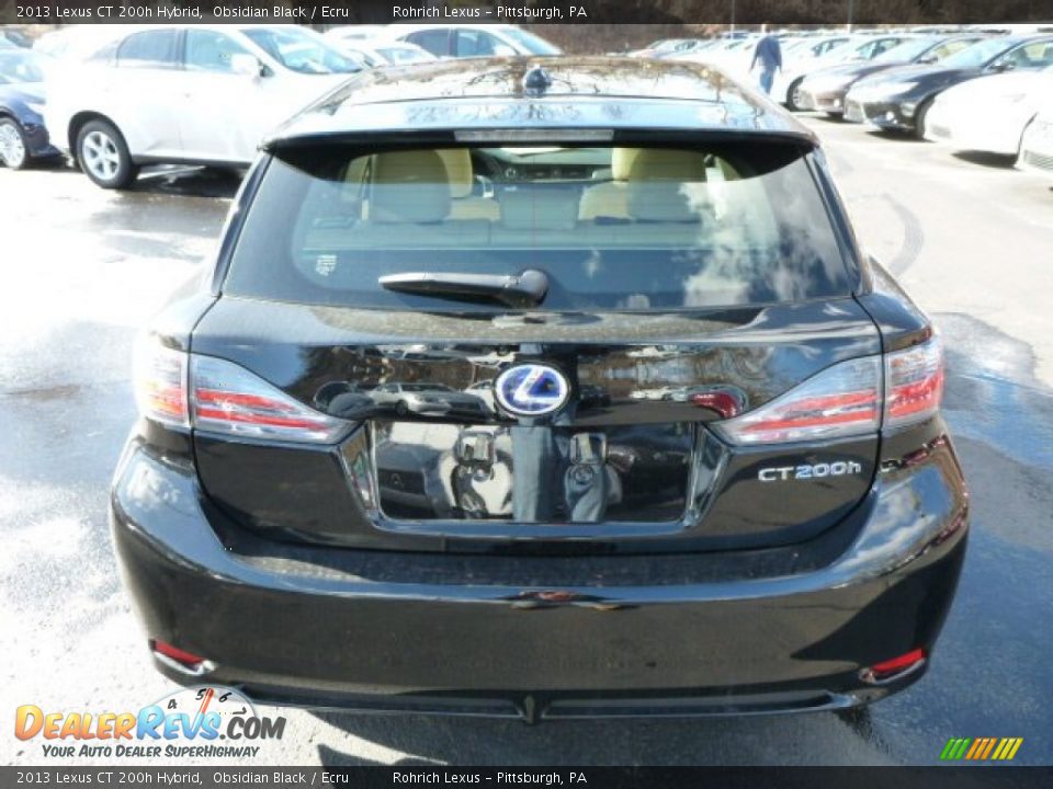 2013 Lexus CT 200h Hybrid Obsidian Black / Ecru Photo #3
