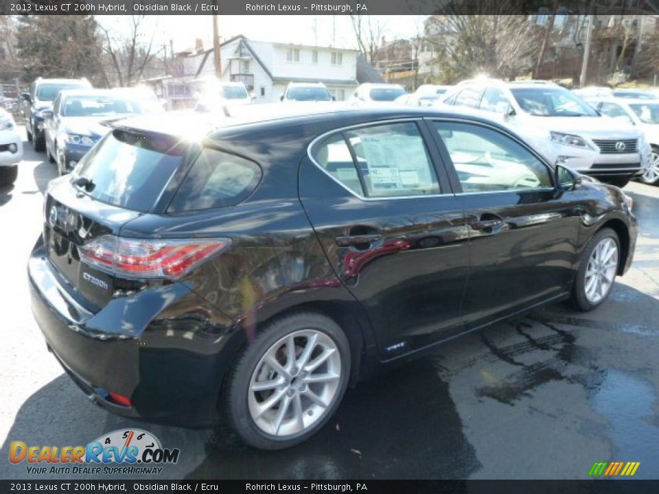2013 Lexus CT 200h Hybrid Obsidian Black / Ecru Photo #4