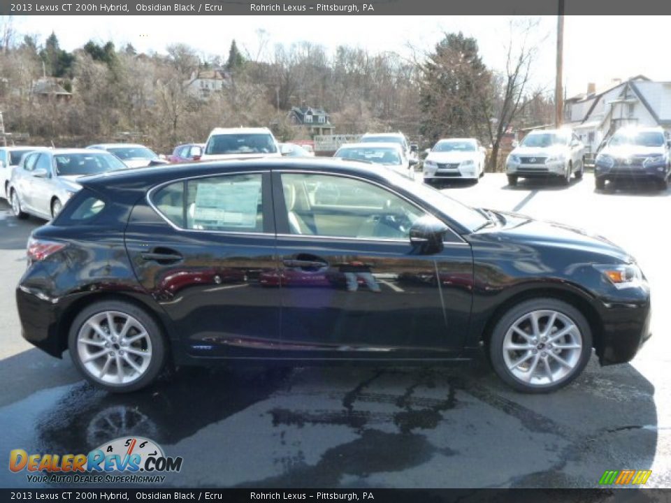 Obsidian Black 2013 Lexus CT 200h Hybrid Photo #5