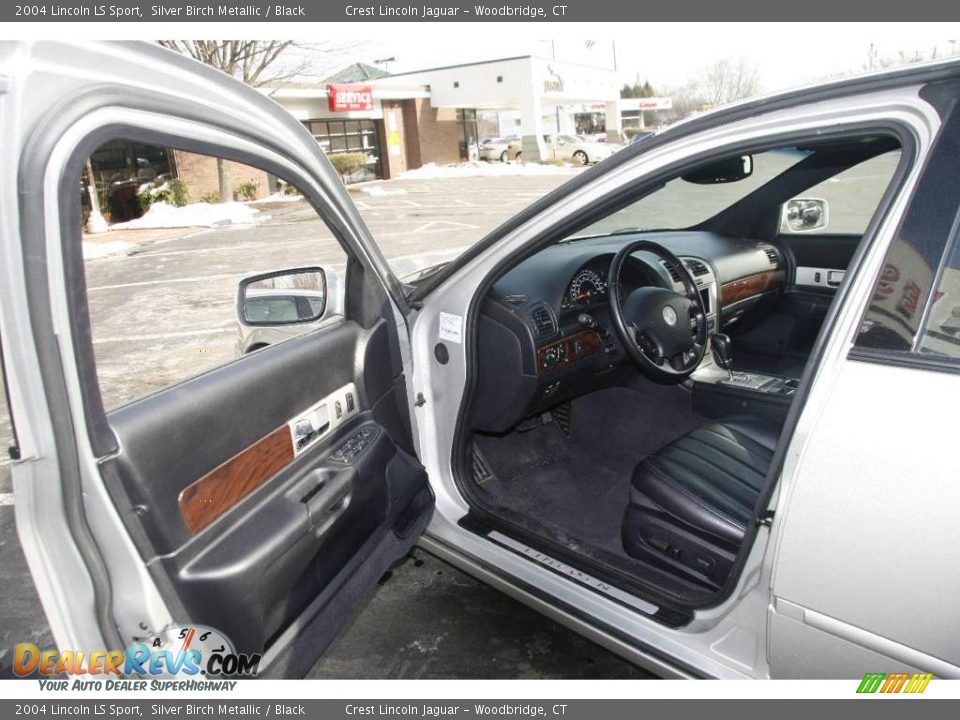 2004 Lincoln LS Sport Silver Birch Metallic / Black Photo #9