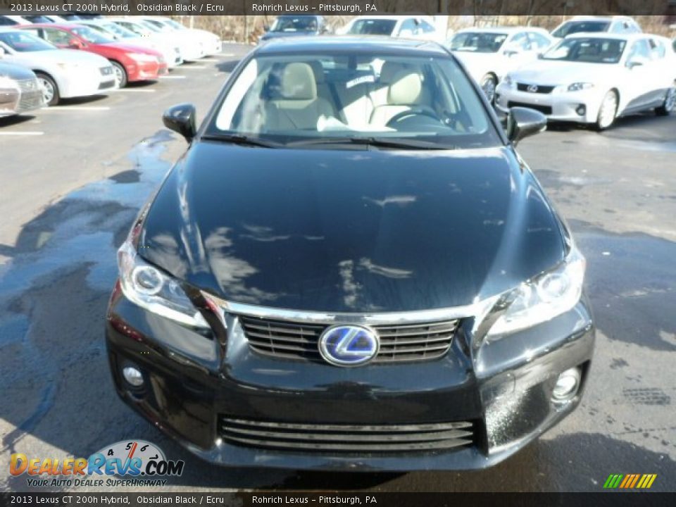 2013 Lexus CT 200h Hybrid Obsidian Black / Ecru Photo #7