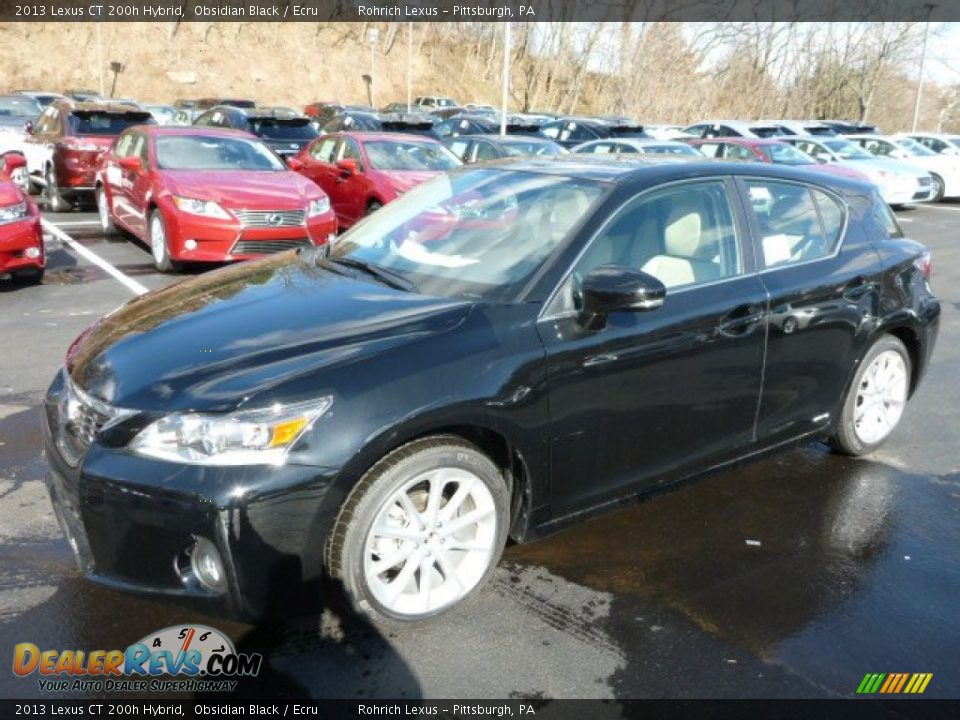 2013 Lexus CT 200h Hybrid Obsidian Black / Ecru Photo #8