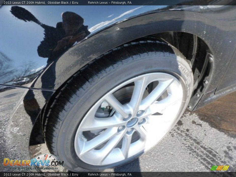 2013 Lexus CT 200h Hybrid Obsidian Black / Ecru Photo #9