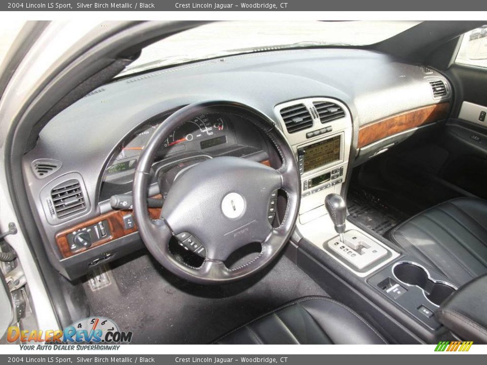 2004 Lincoln LS Sport Silver Birch Metallic / Black Photo #10