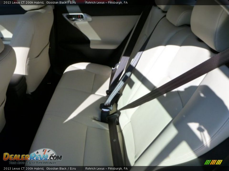 2013 Lexus CT 200h Hybrid Obsidian Black / Ecru Photo #11