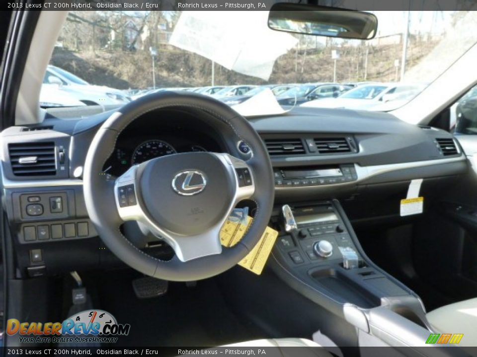 Dashboard of 2013 Lexus CT 200h Hybrid Photo #12