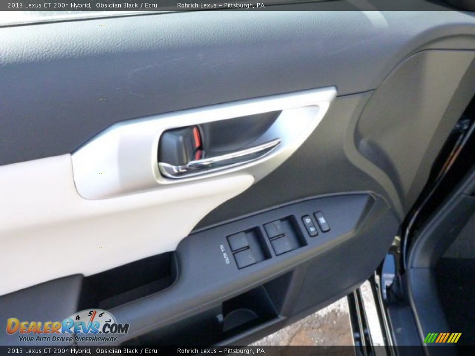 2013 Lexus CT 200h Hybrid Obsidian Black / Ecru Photo #14