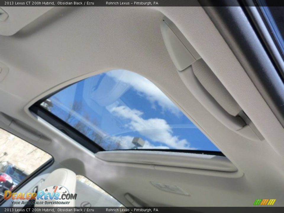 2013 Lexus CT 200h Hybrid Obsidian Black / Ecru Photo #15
