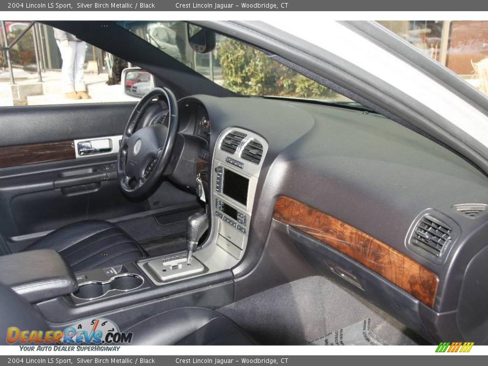 2004 Lincoln LS Sport Silver Birch Metallic / Black Photo #12