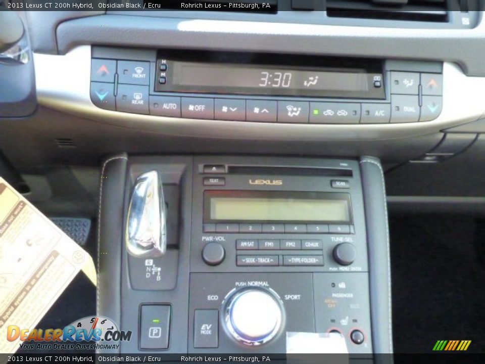 Controls of 2013 Lexus CT 200h Hybrid Photo #18