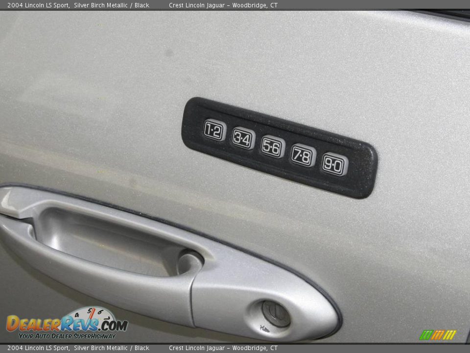 2004 Lincoln LS Sport Silver Birch Metallic / Black Photo #15