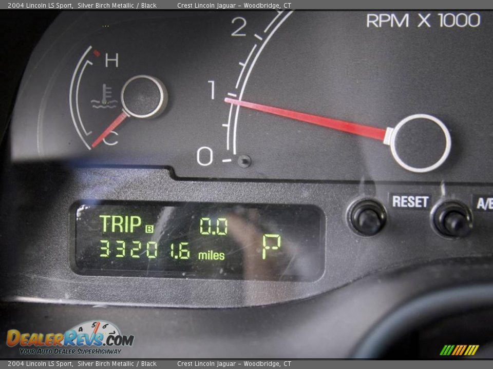 2004 Lincoln LS Sport Silver Birch Metallic / Black Photo #16