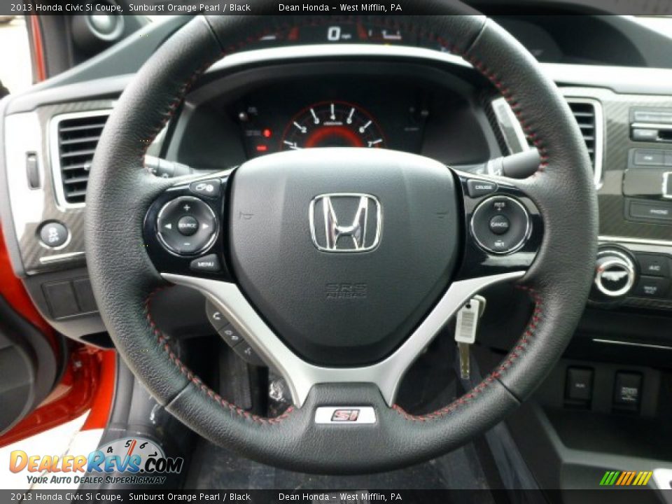 2013 Honda Civic Si Coupe Steering Wheel Photo #17