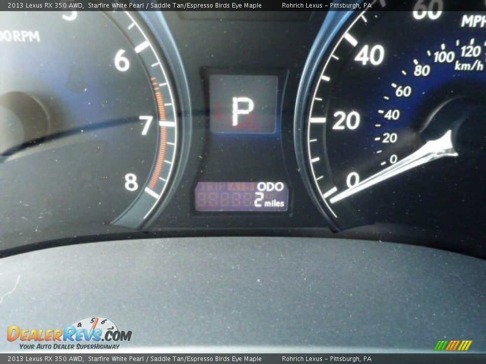 2013 Lexus RX 350 AWD Starfire White Pearl / Saddle Tan/Espresso Birds Eye Maple Photo #19