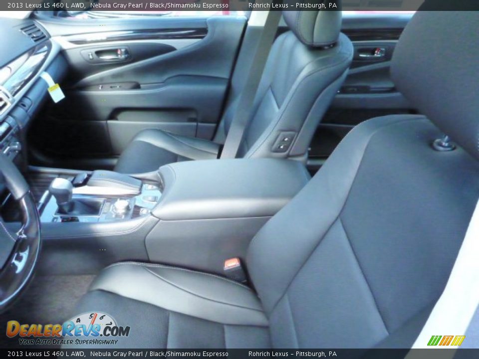Black/Shimamoku Espresso Interior - 2013 Lexus LS 460 L AWD Photo #9