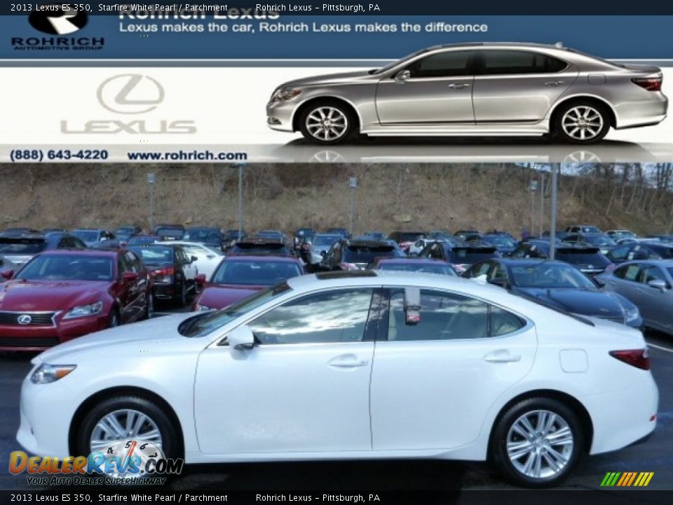 2013 Lexus ES 350 Starfire White Pearl / Parchment Photo #1