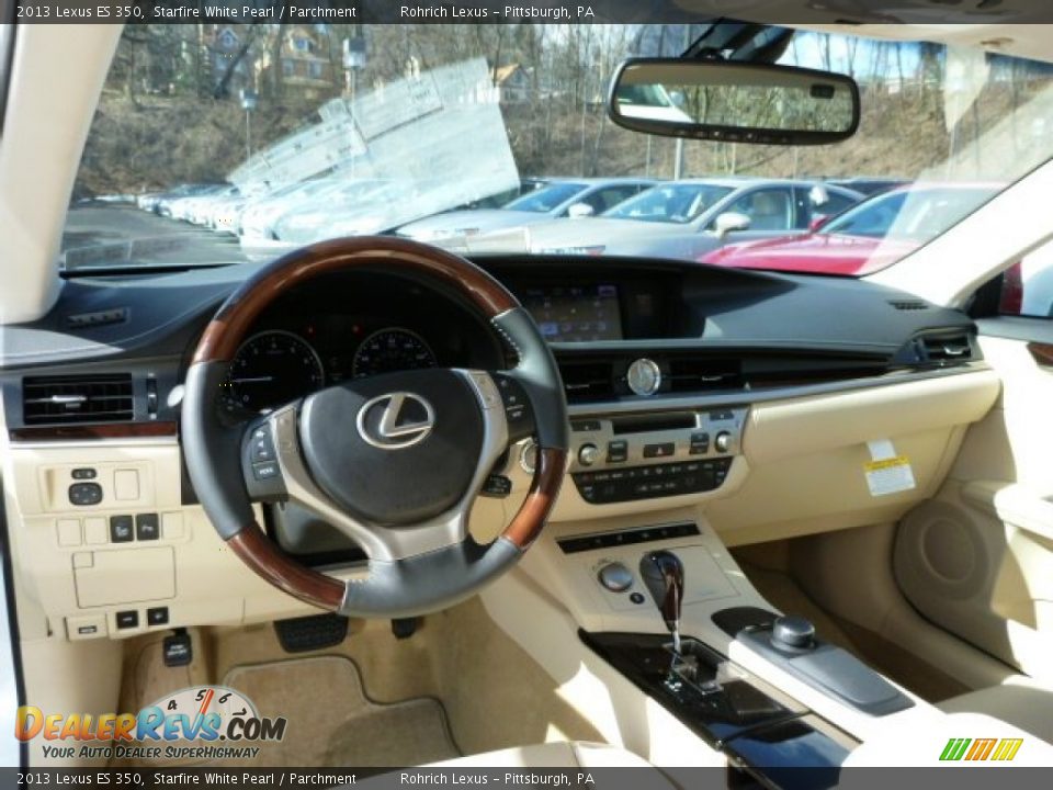 2013 Lexus ES 350 Starfire White Pearl / Parchment Photo #11