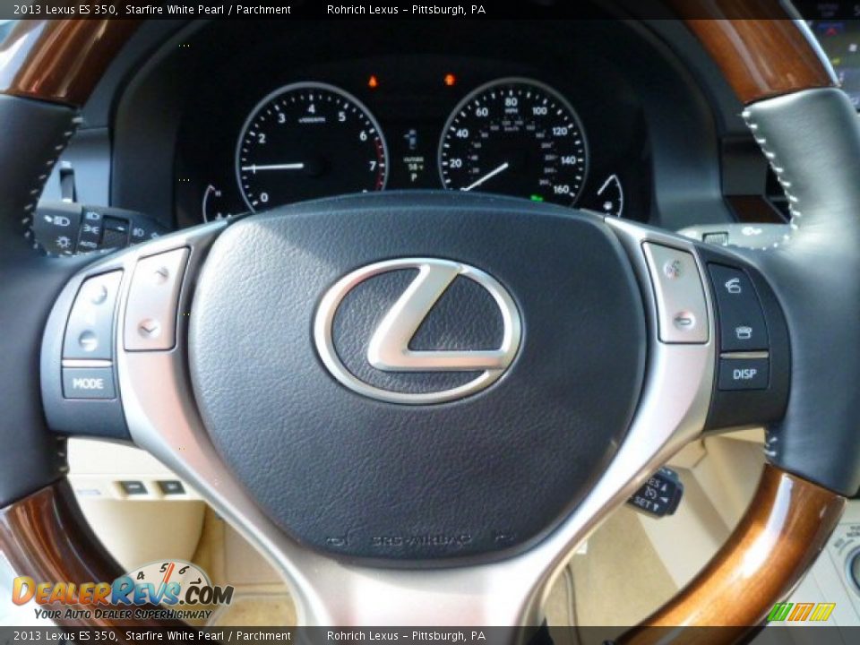 2013 Lexus ES 350 Starfire White Pearl / Parchment Photo #16