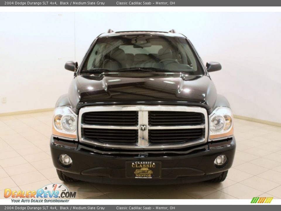 2004 Dodge Durango SLT 4x4 Black / Medium Slate Gray Photo #2