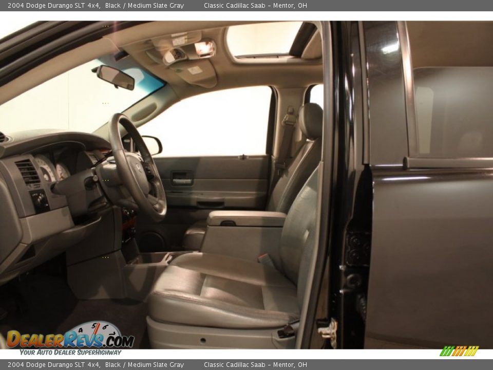 2004 Dodge Durango SLT 4x4 Black / Medium Slate Gray Photo #6