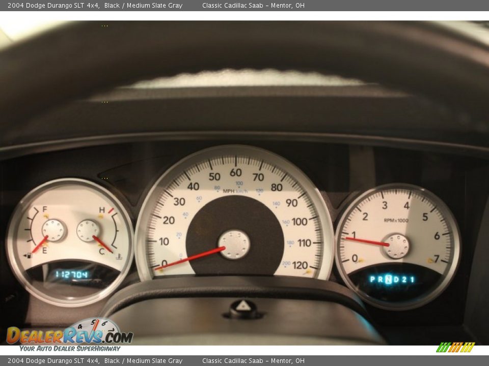 2004 Dodge Durango SLT 4x4 Black / Medium Slate Gray Photo #9