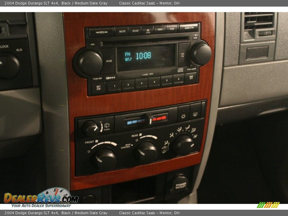 2004 Dodge Durango SLT 4x4 Black / Medium Slate Gray Photo #11