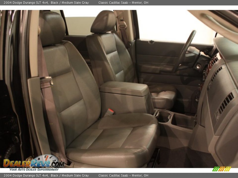 2004 Dodge Durango SLT 4x4 Black / Medium Slate Gray Photo #13