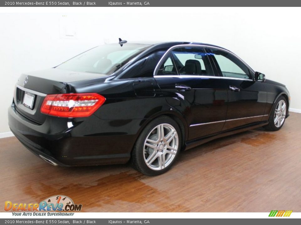 2010 Mercedes-Benz E 550 Sedan Black / Black Photo #3