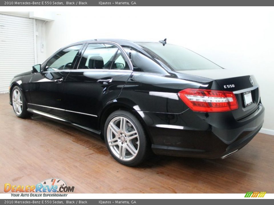 2010 Mercedes-Benz E 550 Sedan Black / Black Photo #4