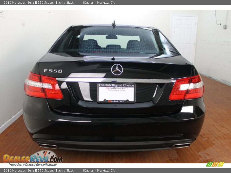 2010 Mercedes-Benz E 550 Sedan Black / Black Photo #6