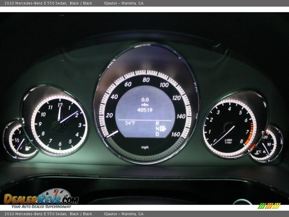 2010 Mercedes-Benz E 550 Sedan Gauges Photo #13