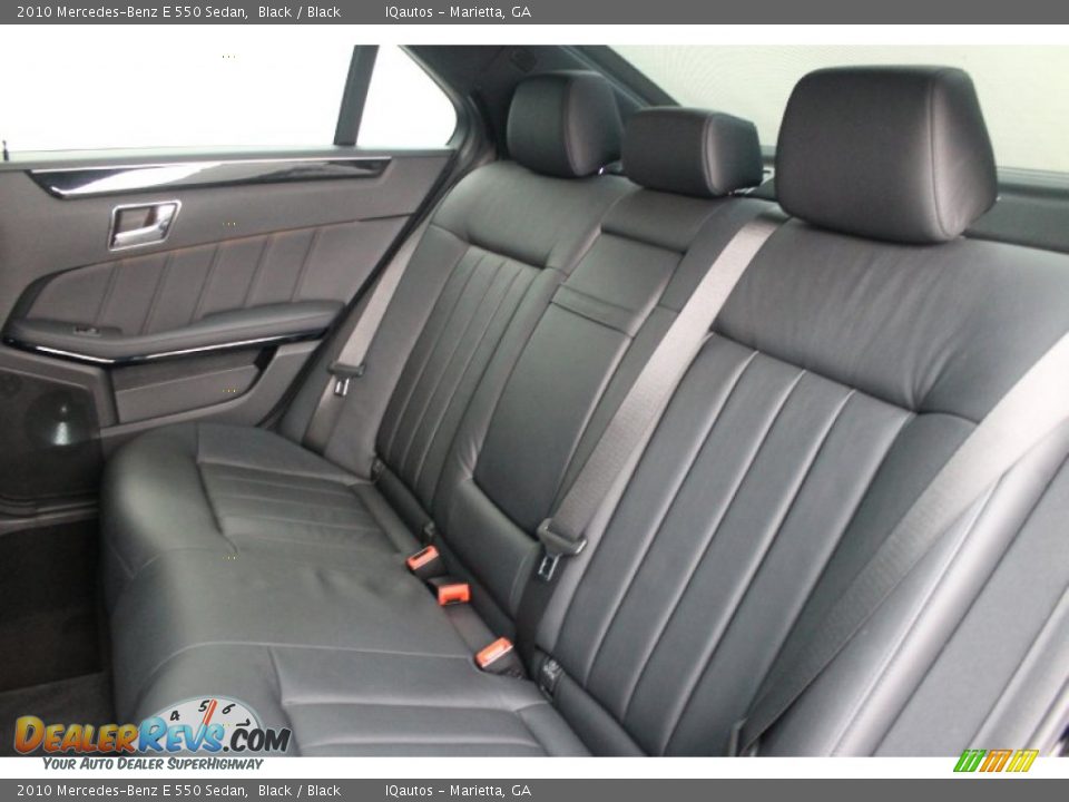Rear Seat of 2010 Mercedes-Benz E 550 Sedan Photo #21