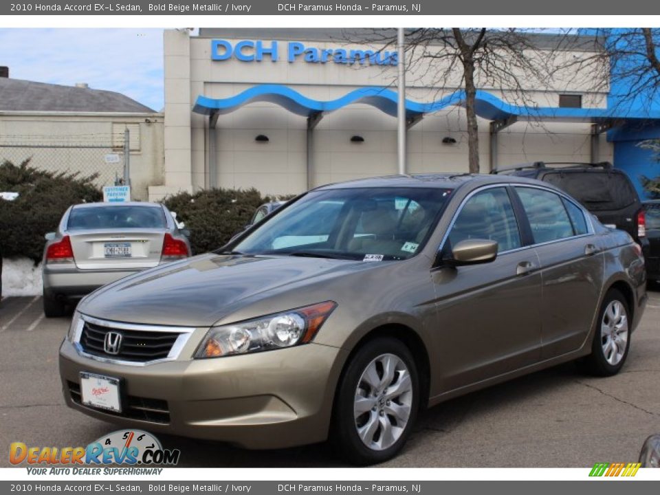2010 Honda Accord EX-L Sedan Bold Beige Metallic / Ivory Photo #1