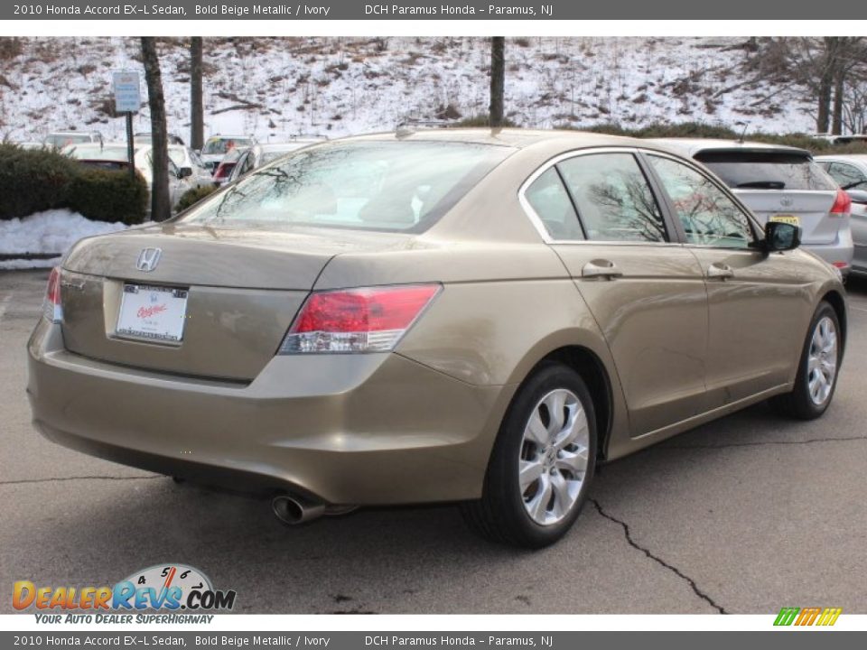 2010 Honda Accord EX-L Sedan Bold Beige Metallic / Ivory Photo #5