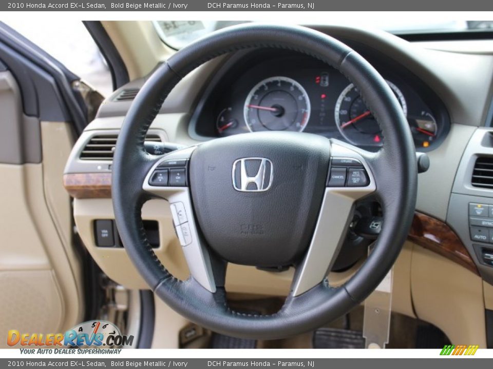 2010 Honda Accord EX-L Sedan Steering Wheel Photo #15