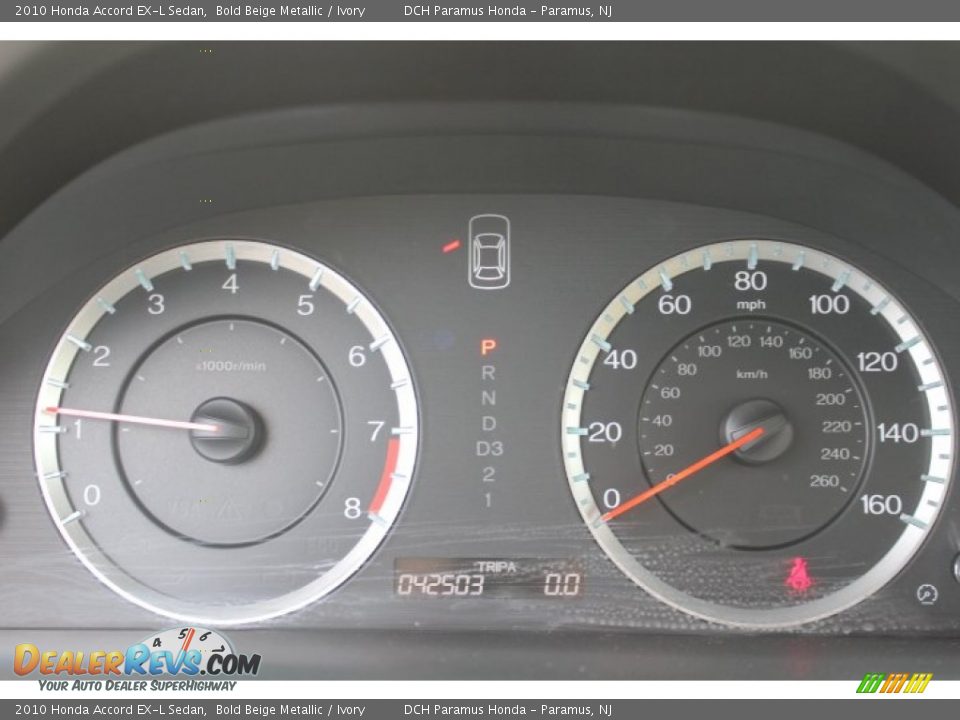 2010 Honda Accord EX-L Sedan Gauges Photo #18