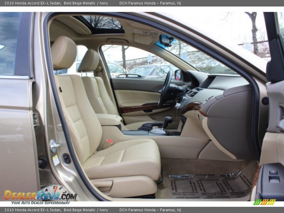 Ivory Interior - 2010 Honda Accord EX-L Sedan Photo #24